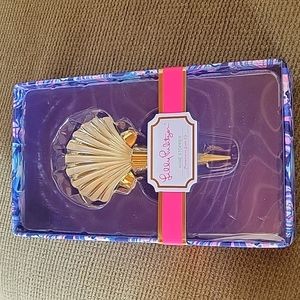 Lilly Pulitzer Scale Up Gold Shell Wine Bottle Stopper New in Box